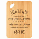 Planche bambou gravée personnalisée homme idée cadeau Fête des Pères apéro 30×20 prénom cuisine plateau fromage anniversaire noel papa papi 