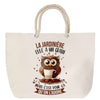 Sac Fête des Mères Mamie Famille Idée Cadeau anniversaire Noël Travail Boulot Métier Départ Retraite Collègue Femme cabas shopping plage