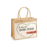 Sac Fête des Mères Mamie MAman Soeur Femme Famille Idée Cadeau anniversaire Noël Travail Boulot Métier Départ Retraite Collègue Femme cabas shopping plage