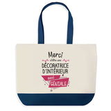 Sac de shopping bleu Merci Décoratrice d'intérieur Géniale