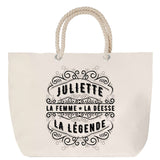 Sac Fête des Mères Mamie Famille Idée Cadeau anniversaire Noël Travail Boulot Métier Départ Retraite Collègue Femme cabas shopping plage