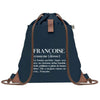 sac a dos femme bleu coton recycle avec pochette cadeau original pour collegue amie prof ou soeur idee cadeau femme noel anniversaire secret santa ou depart a la retraite sac pratique chic et ecoresponsable design breton elegant