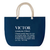 Sac de plage Bleu anse corde Victor Définition Homme