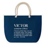Sac de plage Bleu anse corde Victor Définition Homme
