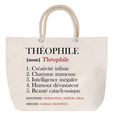 Sac Fête des Mères Mamie Famille Idée Cadeau anniversaire Noël Travail Boulot Métier Départ Retraite Collègue Femme cabas shopping plage