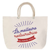 Sac Fête des Mères Mamie Famille Idée Cadeau anniversaire Noël Travail Boulot Métier Départ Retraite Collègue Femme cabas shopping plage