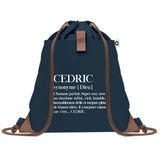 sac a dos homme bleu coton recycle avec pochette idee cadeau utile pour collegue papa ou ami cadeau homme noel anniversaire secret santa ou depart a la retraite sac durable pratique et robuste design sobre et elegant