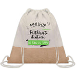 Sac Fête des Pères Papi Papa Cadeau anniversaire Noël Travail Boulot Métier Départ Retraite Collègue Homme cabas shopping plage