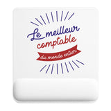 Tapis de souris ergonomique avec repose-poignet, accessoire bureau pour femme et homme, fête des pères, cadeau pas cher, idée cadeau fête des mères, secret santa, départ à la retraite, télétravail et gaming