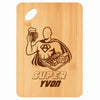 Planche bambou gravée personnalisée homme idée cadeau Fête des Pères apéro 30×20 prénom cuisine plateau fromage anniversaire noel papa papi 