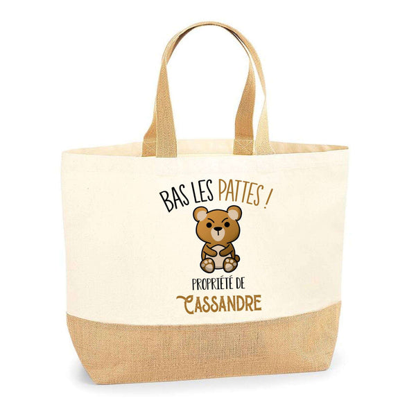 Sac Jute Fête des Mères Fêtes des Pères Mamie Papi Famille Idée Cadeau anniversaire Noël Travail Boulot Métier Départ Retraite Collègue Femme Homme