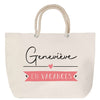 Sac Fête des Mères Mamie Famille Idée Cadeau anniversaire Noël Travail Boulot Métier Départ Retraite Collègue Femme cabas shopping plage