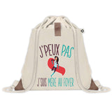 Sac à dos avec pochette J'peux pas Mère Au Foyer