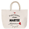 Sac Fête des Mères Mamie Famille Idée Cadeau anniversaire Noël Travail Boulot Métier Départ Retraite Collègue Femme cabas shopping plage