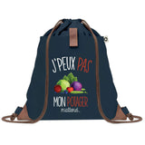 sac a dos bleu coton recycle avec pochette idee cadeau originale pour collegue ami prof ou membre de la famille cadeau mixte noel anniversaire secret santa ou depart au travail sac leger pratique et ecologique design breton moderne