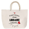 Sac Fête des Mères Mamie Famille Idée Cadeau anniversaire Noël Travail Boulot Métier Départ Retraite Collègue Femme cabas shopping plage