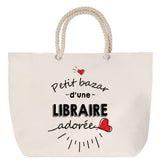 Sac Fête des Mères Mamie Famille Idée Cadeau anniversaire Noël Travail Boulot Métier Départ Retraite Collègue Femme cabas shopping plage