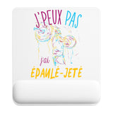 Tapis de souris ergonomique avec repose-poignet, accessoire bureau pour femme et homme, fête des pères, cadeau pas cher, idée cadeau fête des mères, secret santa, départ à la retraite, télétravail et gaming