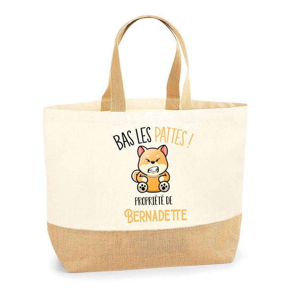 Sac Jute Fête des Mères Fêtes des Pères Mamie Papi Famille Idée Cadeau anniversaire Noël Travail Boulot Métier Départ Retraite Collègue Femme Homme