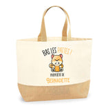 Sac Jute Fête des Mères Fêtes des Pères Mamie Papi Famille Idée Cadeau anniversaire Noël Travail Boulot Métier Départ Retraite Collègue Femme Homme