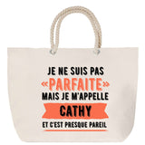 Sac Fête des Mères Mamie Famille Idée Cadeau anniversaire Noël Travail Boulot Métier Départ Retraite Collègue Femme cabas shopping plage