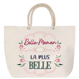 Sac Fête des Mères Mamie Famille Idée Cadeau anniversaire Noël Travail Boulot Métier Départ Retraite Collègue Femme cabas shopping plage