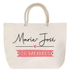 Sac Fête des Mères Mamie Famille Idée Cadeau anniversaire Noël Travail Boulot Métier Départ Retraite Collègue Femme cabas shopping plage