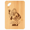Planche bambou gravée personnalisée femme idée cadeau Fête des Mères apéro 30×20 prénom cuisine plateau fromage anniversaire noel maman mamie