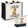 Cabas homme ou femme sac plage ou shopping tote bag pochette trousse Idée cadeau original pour anniversaire Noël travail départ retraite collègue famille fete des mères fetes des pères papa maman mamie papi