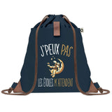sac a dos bleu coton recycle avec pochette idee cadeau originale pour collegue ami prof ou membre de la famille cadeau mixte noel anniversaire secret santa ou depart au travail sac leger pratique et ecologique design breton moderne