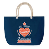 Sac de plage Bleu anse corde Frédérique Princesse