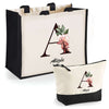 Cabas femme sac plage ou shopping tote bag pochette trousse Idée cadeau original pour anniversaire Noël travail départ retraite collègue famille fete des mères maman mamie