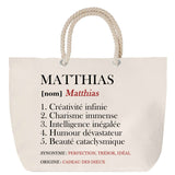 Sac Fête des Mères Mamie Famille Idée Cadeau anniversaire Noël Travail Boulot Métier Départ Retraite Collègue Femme cabas shopping plage
