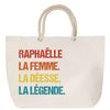 Sac Fête des Mères Mamie Famille Idée Cadeau anniversaire Noël Travail Boulot Métier Départ Retraite Collègue Femme cabas shopping plage