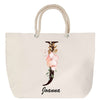 Sac Fête des Mères Mamie Famille Idée Cadeau anniversaire Noël Travail Boulot Métier Départ Retraite Collègue Femme cabas shopping plage