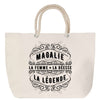 Sac Fête des Mères Mamie Famille Idée Cadeau anniversaire Noël Travail Boulot Métier Départ Retraite Collègue Femme cabas shopping plage