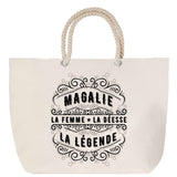 Sac Fête des Mères Mamie Famille Idée Cadeau anniversaire Noël Travail Boulot Métier Départ Retraite Collègue Femme cabas shopping plage