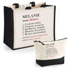 Cabas femme sac plage ou shopping tote bag pochette trousse Idée cadeau original pour anniversaire Noël travail départ retraite collègue famille fete des mères maman mamie