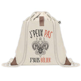 Sac à dos avec pochette J'peux pas Signe Bélier