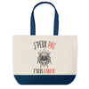 Sac de shopping bleu J'peux pas Signe Cancer