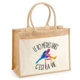 Sac Fête des Mères Mamie Famille Idée Cadeau anniversaire Noël Travail Boulot Métier Départ Retraite Collègue Femme cabas shopping plage Homme Papa Papi Pères Frère