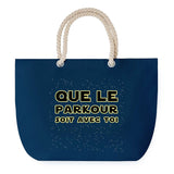 Sac de plage Bleu anse corde Parkour soit avec toi
