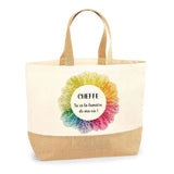 Sac Jute Fête des Mères Fêtes des Pères Mamie Papi Famille Idée Cadeau anniversaire Noël Travail Boulot Métier Départ Retraite Collègue Femme Homme