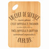 Planche bambou gravée personnalisée homme idée cadeau Fête des Pères apéro 30×20 prénom cuisine plateau fromage anniversaire noel papa papi 