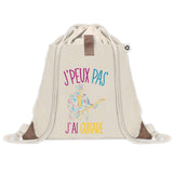 Sac à dos avec pochette J'peux pas Guitare Dessin Coloré