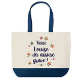 Sac Fête des Mères Mamie Famille Idée Cadeau anniversaire Noël Travail Boulot Métier Départ Retraite Collègue Femme cabas shopping plage