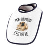Bavoir Bébé Mon Bullmastiff c'est ma vie