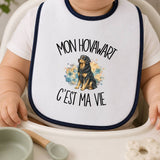 Bavoir Bébé Mon Hovawart c'est ma vie