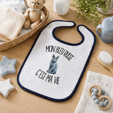 Bavoir Bébé Mon Bleu Russe c'est ma vie