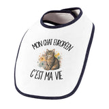 Bavoir Bébé Mon Chat Européen c'est ma vie
